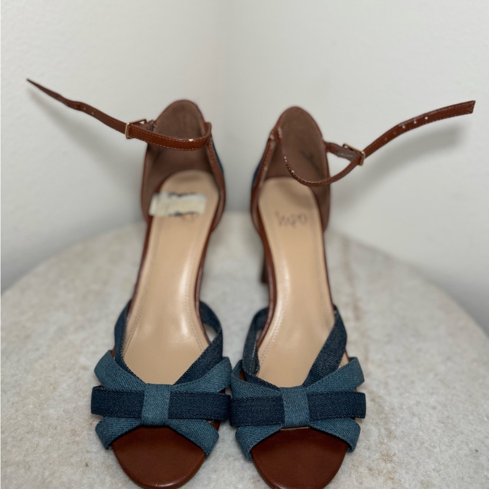 Vintage Denim Summer Heels